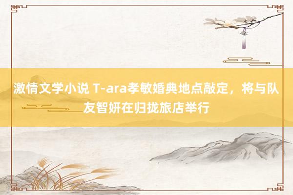 激情文学小说 T-ara孝敏婚典地点敲定，将与队友智妍在归拢旅店举行