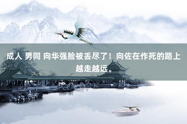 成人 男同 向华强脸被丢尽了！向佐在作死的路上越走越远。